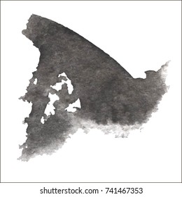 Black grungy vector abstract hand-painted background. Grunge Brush Stroke. Modern Textured Brush Stroke