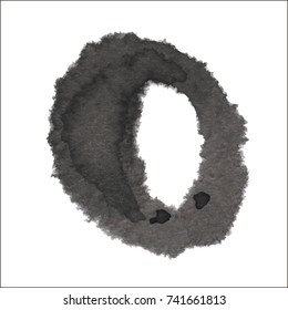 Black grungy vector abstract hand-painted background. Grunge Brush Stroke. Modern Textured Brush Stroke