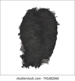 Black grungy vector abstract hand-painted background. Grunge Brush Stroke. Modern Textured Brush Stroke