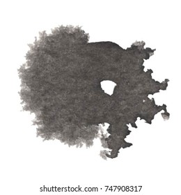 Black grungy vector abstract hand-painted background. Grunge Brush Stroke. Modern Textured Brush Stroke