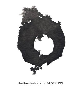 Black grungy vector abstract hand-painted background. Grunge Brush Stroke. Modern Textured Brush Stroke