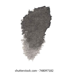 Black grungy vector abstract hand-painted background. Grunge Brush Stroke. Modern Textured Brush Stroke