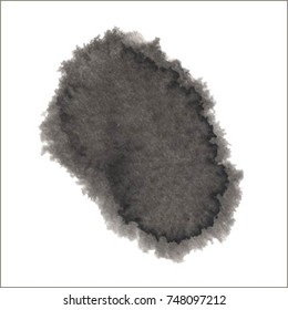 Black grungy vector abstract hand-painted background. Grunge Brush Stroke. Modern Textured Brush Stroke
