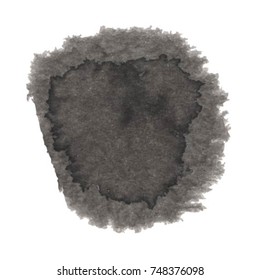 Black grungy vector abstract hand-painted background. Grunge Brush Stroke. Modern Textured Brush Stroke