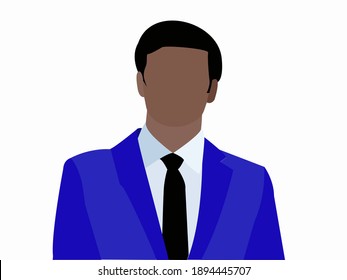 Black guy with the position of a businessman. Social equality. Business and finance.