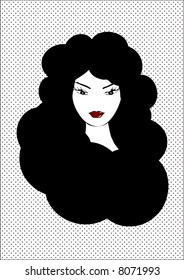 black hair
