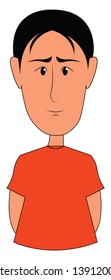 Ilustración vectorial de cabello negro 