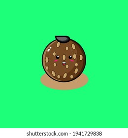 Black haired cute "dumplings" traditional food character illustration design