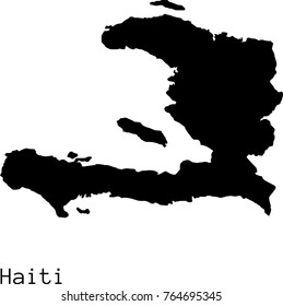 Black Haiti Map Vector Silhouette Stock Vector Royalty Free 764695345   Black Haiti Map Vector Silhouette 260nw 764695345 