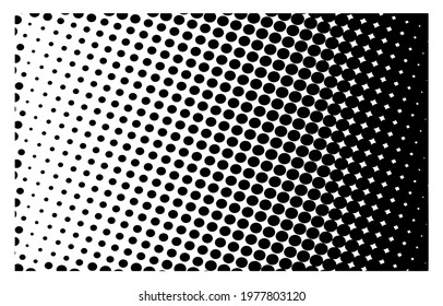 Black half tone vector picture