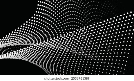 Black halftone abstract background for backdrop or presentation