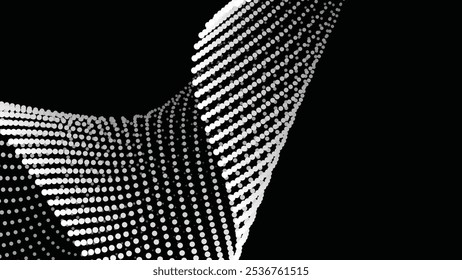 Black halftone abstract background for backdrop or presentation