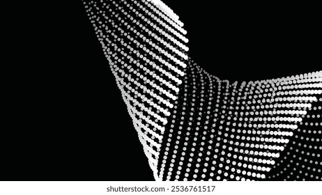 Black halftone abstract background for backdrop or presentation
