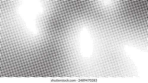 Black Halftone Abstract Texture Background