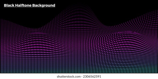 Black Halftone Background Amazing Vector
