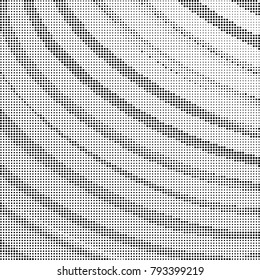 Black halftone background with arcs. Overlaying vector background