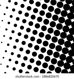 Fondo de medio tono negro. Punto de polka negro. Patrones de semitono. Moderno y limpio fondo de semitono, fondo, textura, patrón o superposición. Ilustración vectorial.