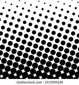 Schwarzer Halfone-Hintergrund. Schwarzer Polka-Punkt. Halftone Muster. Moderner, sauberer Halftonhintergrund, Hintergrund, Textur, Muster oder Overlay. Vektorgrafik.