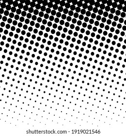 Fondo de medio tono negro. Punto de polka negro. Patrones de semitono. Moderno y limpio fondo de semitono, fondo, textura, patrón o superposición. Ilustración vectorial.