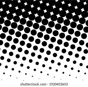 Black halftone background. Black polka dot. Halftone patterns. Modern Halftone Background, backdrop, texture, pattern. Vector illustration.