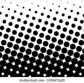 Schwarzer Halfone-Hintergrund. Schwarzer Polka-Punkt. Halftone Muster. Moderner, sauberer Halftonhintergrund, Hintergrund, Textur, Muster oder Overlay. Vektorgrafik.