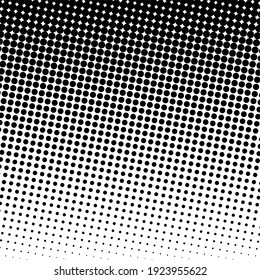 Black halftone background. Black polka dot. Halftone patterns. Modern Halftone Background, backdrop, texture, pattern. Vector illustration.