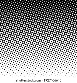 Schwarzer Halfone-Hintergrund. Schwarzer Polka-Punkt. Halftone Muster. Moderner, sauberer Halftonhintergrund, Hintergrund, Textur, Muster oder Overlay. Vektorgrafik.
