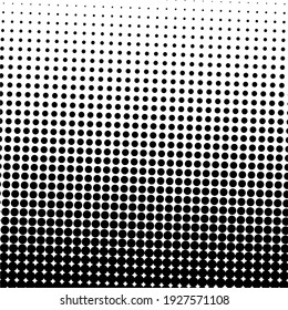 Fondo de medio tono negro. Punto de polka negro. Patrón de semitono. Moderno y limpio fondo de semitono, fondo, textura, patrón o superposición. Ilustración vectorial.