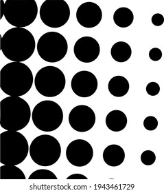 Fondo de medio tono negro. Punto de polka negro. Patrones de semitono. Moderno y limpio fondo de semitono, fondo, textura, patrón o superposición. Ilustración vectorial. Fondo de semitono.