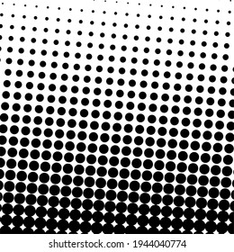 Fondo de medio tono negro. Punto de polka negro. Patrón de semitono. Moderno y limpio fondo de semitono, fondo, textura, patrón o superposición. Ilustración vectorial. Fondo de semitono.