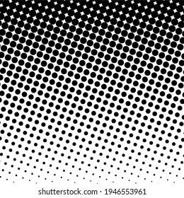 Fondo de medio tono negro. Punto de polka negro. Patrón de semitono. Moderno y limpio fondo de semitono, fondo, textura, patrón o superposición. Ilustración vectorial. Fondo de semitono.