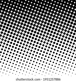 Fondo de medio tono negro. Punto de polka negro. Patrón de semitono. Moderno y limpio fondo de semitono, fondo, textura, patrón o superposición. Ilustración vectorial. Fondo de semitono.