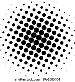Black halftone background. Black polka dot. Halftone pattern. Modern Halftone Background, backdrop, texture, pattern. Vector illustration. Halftone Backdrop.
