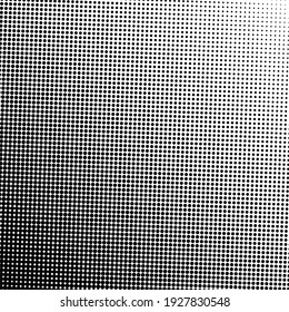 Black halftone background with Black polka dots. Halftone pattern. Modern Halftone Background, backdrop, textured pattern. Vector illustration.