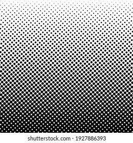Black halftone background with Black polka dots. Halftone pattern. Modern Halftone Background, backdrop, textured pattern. Vector illustration.