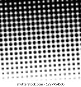 Black halftone background with Black polka dots. Halftone pattern. Modern Halftone Background, backdrop, textured pattern. Vector illustration.