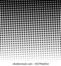 Black halftone background with Black polka dots. Halftone pattern. Modern Halftone Background, backdrop, textured pattern. Vector illustration.