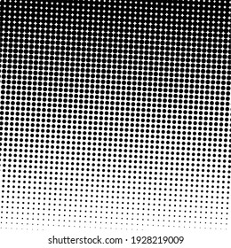 Schwarzer Halftonhintergrund mit schwarzen Polka-Punkten. Halftone Muster. Moderner, sauberer Halftone Hintergrund, Hintergrund, strukturiertes Muster oder Overlay. Vektorgrafik.