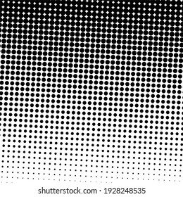 Black halftone background with Black polka dots. Halftone pattern. Modern Halftone Background, backdrop, textured pattern. Vector illustration.