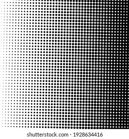 Black halftone background with Black polka dots. Halftone pattern. Modern Halftone Background, backdrop, textured pattern. Vector illustration.