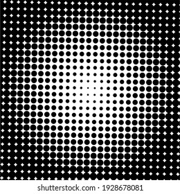 Black halftone background with Black polka dots. Halftone pattern. Modern Halftone Background, backdrop, textured pattern. Vector illustration.