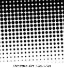 Black halftone background with Black polka dots. Halftone pattern. Modern Halftone Background, backdrop, textured pattern. Vector illustration.