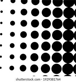 Black halftone background with Black polka dots. Halftone pattern. Modern Halftone Background, backdrop, textured pattern. Vector illustration.