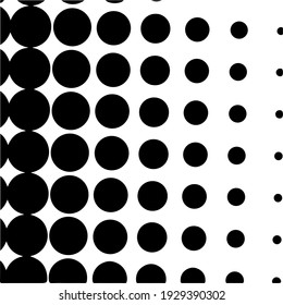 Schwarzer Halftonhintergrund mit schwarzen Polka-Punkten. Halftone Muster. Moderner, sauberer Halftone Hintergrund, Hintergrund, strukturiertes Muster oder Overlay. Vektorgrafik.