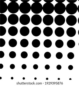 Black halftone background with Black polka dots. Halftone pattern. Modern Halftone Background, backdrop, textured pattern. Vector illustration.