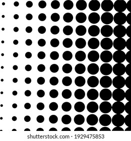 Black halftone background with Black polka dots. Halftone pattern. Modern Halftone Background, backdrop, textured pattern. Vector illustration.