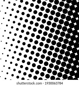 Schwarzer Halftonhintergrund mit schwarzen Polka-Punkten. Halftone Muster. Moderner, sauberer Halftone Hintergrund, Hintergrund, strukturiertes Muster oder Overlay. Vektorgrafik.