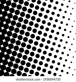 Black halftone background with Black polka dots. Halftone pattern. Modern Halftone Background, backdrop, textured pattern. Vector illustration.