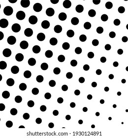 Black halftone background with Black polka dots. Halftone pattern. Modern Halftone Background, backdrop, textured pattern. Vector illustration.