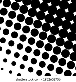 Schwarzer Halftonhintergrund mit schwarzen Polka-Punkten. Halftone Muster. Moderner, sauberer Halftone Hintergrund, Hintergrund, strukturiertes Muster oder Overlay. Vektorgrafik.